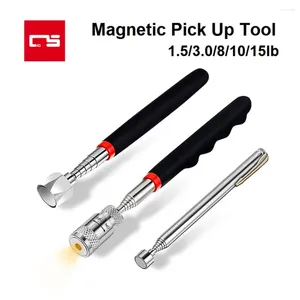 Ensembles d'outils à main professionnels 1,5/3,0/8,0/10,0/15,0 lb télescopique magnétique pick-up aimant bâton poignée extensible longue portée tige de stylo pour la cueillette