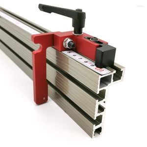 Ensembles d'outils à main professionnels Clôture profilée en aluminium de 600 mm / 800 mm Hauteur de 74 mm avec rails en T et supports coulissants Connecteur de jauge d'onglet pour