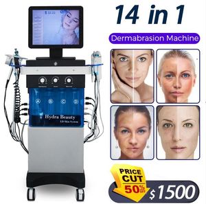 Máquina de microdermoabrasión facial Hydra profesional Dermoabrasión Facel Peeling Depurador ultrasónico de la piel Aerosol de oxígeno Cuidado de la piel