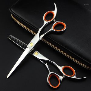 Professional Japan 440c 6 Inch Hair Scissors Set Cutting Barber Makas Haircut Scissor Thinning Shears Hairdressing Scissors1
