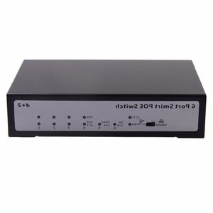 Livraison gratuite Utilisation de la surveillance professionnelle Commutateur POE 4 2 ports Ethernet Commutateur POE standard pour caméra IP CF1006VP-E US / EU / AU / UK Pncgt
