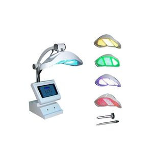 Máquina facial PDT LED de fotones portátil profesional Luz LED PDT Terapia fotodinámica Rejuvenecimiento de la piel facial con dos asas de trabajo