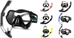 Masques de plongée sous-marine professionnels ensemble de plongée en apnée jupe en Silicone adulte lunettes anti-buée lunettes équipement de piscine