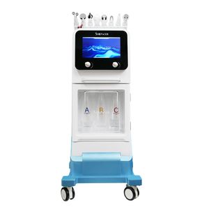 Utilisation professionnelle du spa 10 en 1 Hydradermabrasion Oxygen Water Hydra Microdermabrasion Beauté du visage Machine Spray Ultrasonic BIO RF Hot Cold Hammer Resserrement de la peau