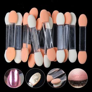 Professional Sponge Stick Nail power Brush Eye Shadow Applicator Cosmetic Brushes Double-head Eyeshadow Brush For Women Makeup Tools