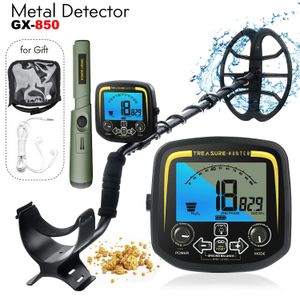 Professional Underground Metal Detector GX850 waterproof Adjustable Tracker Gold Detector De Metais Pinpointing Treasure Hunting 240109