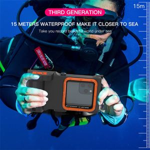 Étuis de téléphone étanches professionnels Natation Plongée sous-marine avec télécommande Bluetooth Photo Vidéo pour Samsung Galaxy et iPhone Google