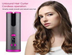 Rizadores de cabello inalámbricos profesionales Herramientas de estilismo Waver Curling Iron Machine Rizos automáticos EE. UU. Reino Unido Versión UE Secador inalámbrico recto4682209