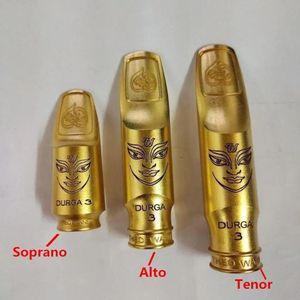 Alta calidad profesional saxofón alto tenor soprano boquilla de metal chapado en oro saxofón piezas accesorios tamaño 5 6 7 8