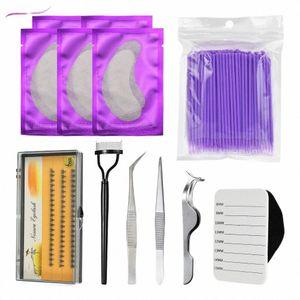 profial 3D Wi Les Extensi Accories Fake Eye Les Box Eyel pince à épiler Kit Set Faux Eyel Board Sous Pads h3Vi #