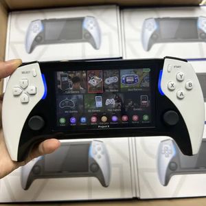 Consola de juegos portátil con pantalla Ips de alta definición Project X de 4,3 pulgadas, compatible con salida HD Arcade Ps1 para reproductor de Joystick Dual