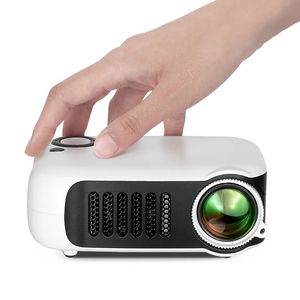 Projectoren A2000 MINI-projector Home Cinema Draagbaar theater 3D LED-videoprojector Laserbeamer voor 4K 1080P Via HD-poort Smart TV BOX 231215