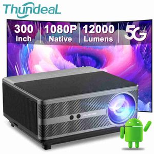 Projectors Full HD 1080P Projector TD98 WiFi LED 2K 4K Video Movie Smart TD98W Android Projector PK DLP Home Theater Beamer R230306