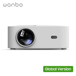 Proyectores Versión global Wanbo X1 Pro Proyector Android 90 WIFI 1080P Proyección clara Lente de vidrio completa Corrección trapezoidal para el hogar R230306