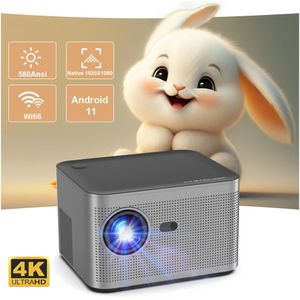 Projectors Magcubic Projector hy350 Android 11 4K 1920 1080P Wifi6 580ANSI Allwinner H713 32G Voice Control BT5 0 Home Cinema Projetor 231206