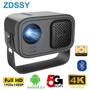 Projectors P28A Mini Projector Theater Android 9.0 Portable Home Cinema LED MINI Videoprojector WIFI Display SmartPhone 1080P 4K Via HD L230923