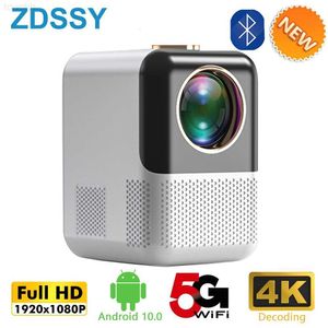 Proyectores P700 Mini Proyector Android 10 Compatible con 4K Full HD 1080P Proyector de Video LED Wifi Cine en Casa Compatible con USB HDMI AV L230923