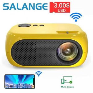 Projecteurs Salange M24 Mini Projecteur LED Portable Beam compatible avec HDMI USB 640 * 480p prend en charge 1080p Video Projector Childrens Gifts J240509