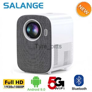 Proyectores Salange P82 Proyector 4K Video Wifi Bluetooth Android Full HD 1080p Mini Proyector para Outdoor Moive 6000 Lumen Zoom Portable TV x0811