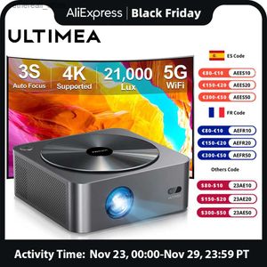 Projectors ULTIMEA 5G WIFI Projector Smart Real 1080P Full HD Movie Proyector Support 4K Video Projector Home Theater Bluetooth Projectors Q231128
