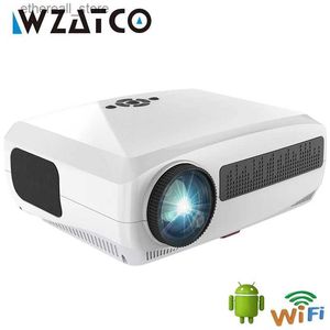 Projecteurs WZATCO C3S Android 9.0 projecteur LED Full HD 1080P 300 pouces grand écran WIFI Proyector Home cinéma projecteur vidéo intelligent vente chaude Q231128