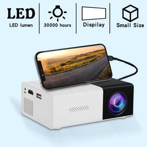 Projecteurs YG300 Mini Projecteur Plugin Mobile Phone Mobile Projecteur Portable Home Dormitory Outdoor Cinema peut être connecté à un ordinateur J240509