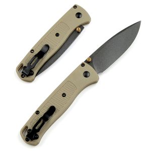 Promotion BM 535 Couteau pliant de poche S30V Drop Point Lame de revêtement en titane noir GRN Poignée Camping en plein air Randonnée EDC Dossier Couteaux cadeaux avec boîte de vente au détail