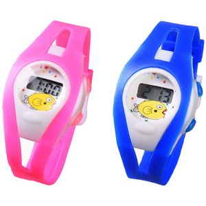 Promotion coloré en caoutchouc souple enfants enfants creux montre numérique en gros garçons filles étudiants sport cadeau d'anniversaire montres