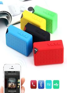 Promotion X3 cube carré Bluetooth haut-parleur sans fil Radio FM TF USB boîte de son avec micro enceinte bluetooth portable puissant 20176362093