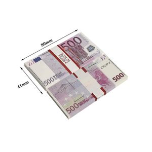 Prop Money 500 Euro Bill para la venta en línea Euros Fake Movie Money 500 Bills Full Print Copy Party Realista Fake UK Banknotes Paper Note Pretend Double Side