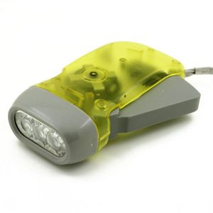 Lampe de poche portable à 3 LED Dynamo, torche légère, presse à main, manivelle NR, charge à pression manuelle pour Camping