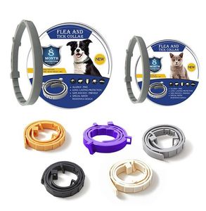 Protección repeler pulgas garrapatas prevención collares para perros Collar ajustable para gatos resistencia al agua accesorios para mascotas