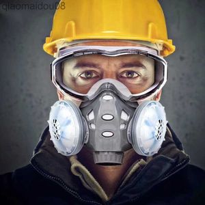 Masque anti-poussière de vêtements de protection avec masque de protection en coton filtrant pour le respirateur chimique de particules de smog de décoration HKD230826