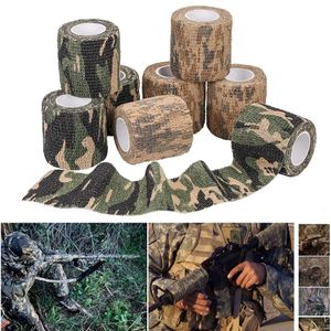 Équipement de protection 8 rouleaux de ruban de camouflage camouflage militaire télescopique 5 cm x 4,5 m non tissé auto-adhésif tissu furtif 230607
