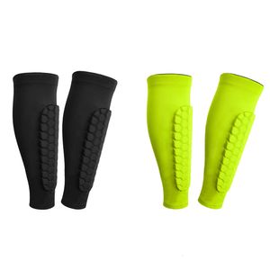 Équipement de protection Protège-tibias de football Sport de plein air Coussinets anti-collision en nid d'abeille Protection Jambières Chaussettes Protecteur Équipement de sécurité sportive 230328