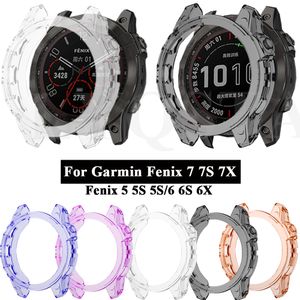 Caso protector para Garmin Fenix 7 Cubierta Smart Watch TPU Soft Silicone Paracho