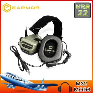 Protector Earmor Airsoft Sports Tactical M32 Headset Anti Noise Headphones Military Aviation Communication Softair Ear Muffs