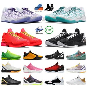 Protro 6 8 Chaussures de basket-ball Mamba Reverse Grinch Hommes Baskets Anneaux Protros 8s 5 Halo Bruce Lee Blanc Del Sol Chaos All Star Prelude Rose Grinches Mambacita Formateurs