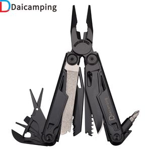 Pruning Tools Daicamping DL12 EDC Multi Multifunctional 7CR17MOV Plier Camping Gear Blade Multitools Clip Army Swiss Folding Knife 230609