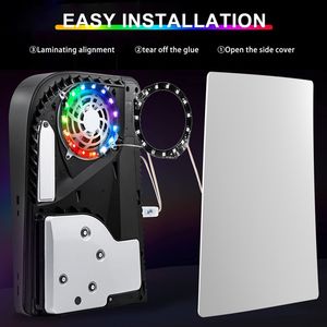 Ps5 Console Decoration Light 8 Colors Dazzle Color Changing Luminescent Atmosphere Lamp DIY Remote Control Gaming Accessories DHL