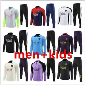 psgS chándal París MBAPPE camisetas de fútbol traje de entrenamiento jersey fútbol tuta maillot survetement pie futbol chandal Diseñador zapatos chaqueta 23 24 mens kit para niños