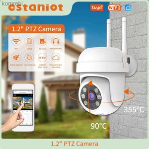 PTZ Cameras HD 1080p Secure PTZ Camera WiFi 2.4G IP Wireless Outdoor Motion Detection Camera 2MP Bidirectional CCTV Remote Monitor IP66 C240412