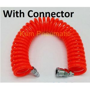 PU 8 mm x 5 mm en polyuréthane d'air de tuyau de tuyau de compresseur d'outil d'air flexible avec connecteur PU0805 Pipe de spirale à ressort 8 * 5 080050030