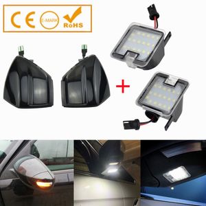 Éclairage flaque et parallèle Dynamic Signal Signal Side Wing Mirror Indicator Light Light For Ford S-MAX 2015-2020 Kuga C394 08-2012 C-MAX