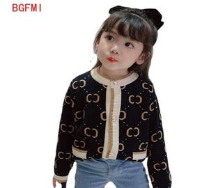 Jersey primavera otoño nuevo suéter estampado de puntos chaqueta para niñas pequeñas ropa cárdigan ropa para niños abrigos de mezcla de lana T2210212951864