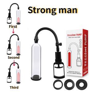 Pump Toys Adult sex product Sex toy for male enlargement vacuum pump masturbation penis lengthener trainer manual 230719