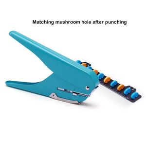 Punch Mushroom Hole Notebook Puncher Scrapbooking Hole Puncher Manuel Manuel Loseleaf manuel Punching Machine Machine Paper Puncher