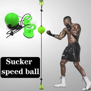 Punching Balls Height Adjustable Suction Cup Boxing Reflex Speed Ball Hand Eye Reaction Training Punch Fight Ball Fitness Equipment Accessories 230621
