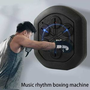 Bolas de perforación Música Máquina de boxeo Smart Fun Wall Boxing Training Pad Recargable Bluetooth Electronic Wall Target Home Fitness Equipment HKD230720