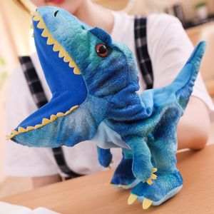 Marionetas de dinosaurio de peluche marionetas de peluche juguetes de peluche dragón marioneta de mano 230621